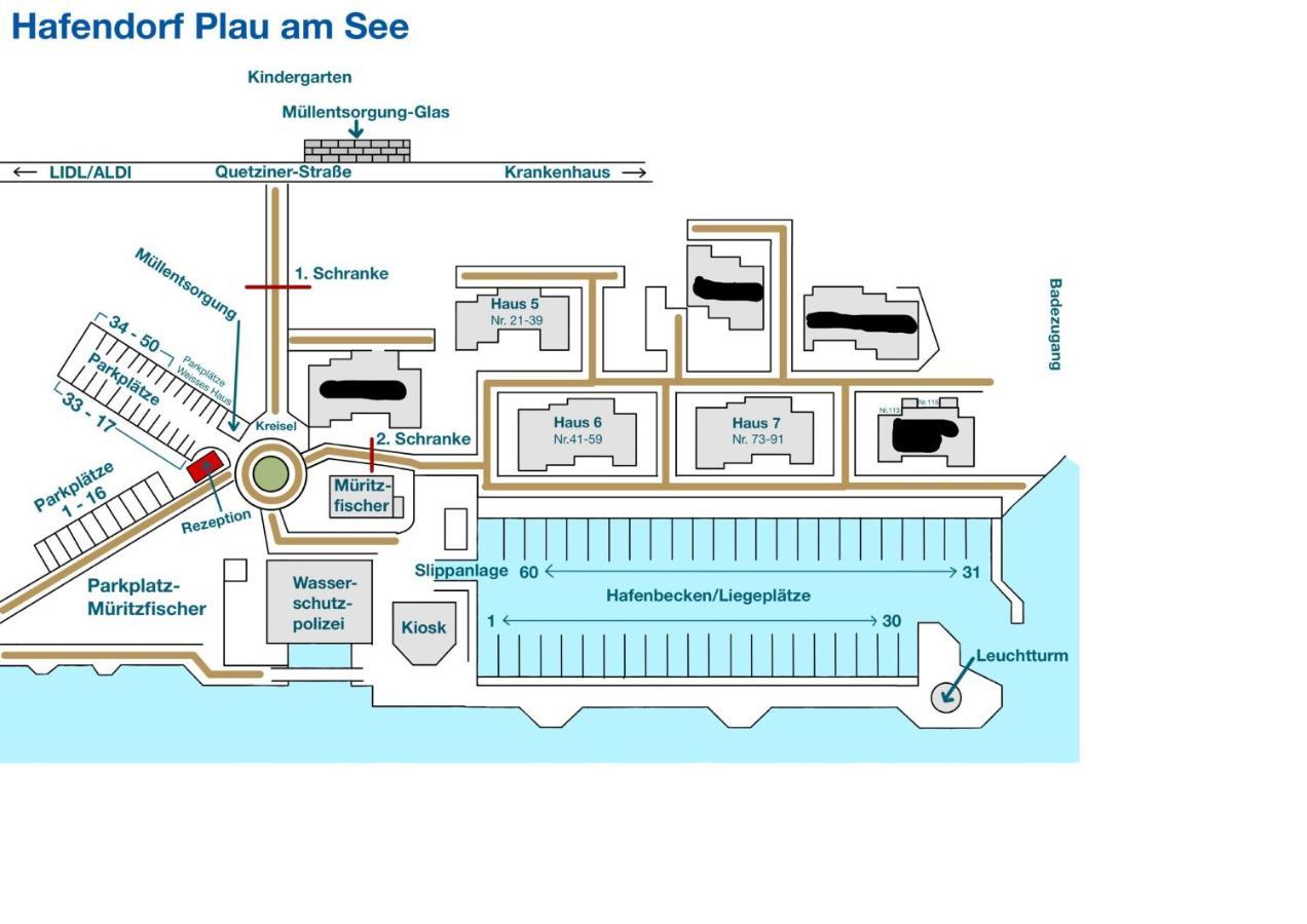 Hafendorf Haus 7 Apartment 5 Nr 89 Parkplatz Am Haus Plau am See Exterior foto